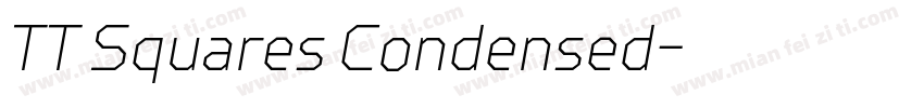TT Squares Condensed字体转换